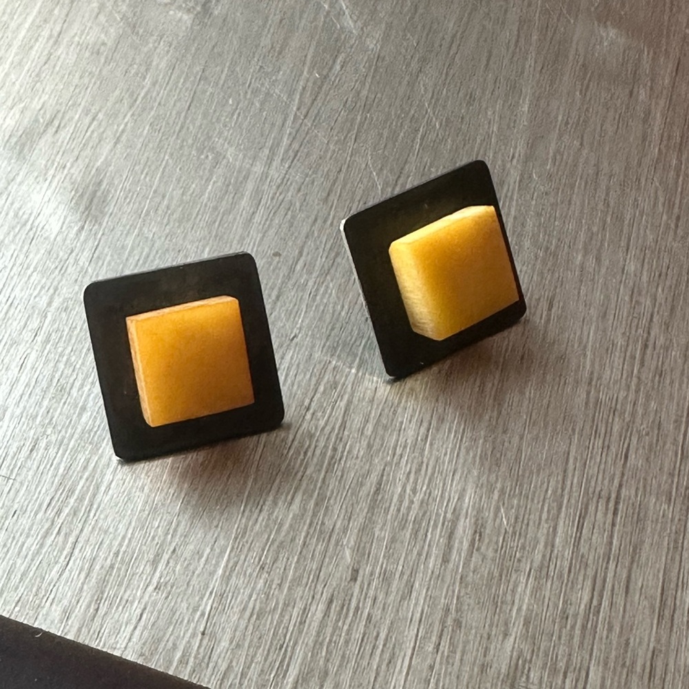 Sterling silver, Baltic Amber earrings